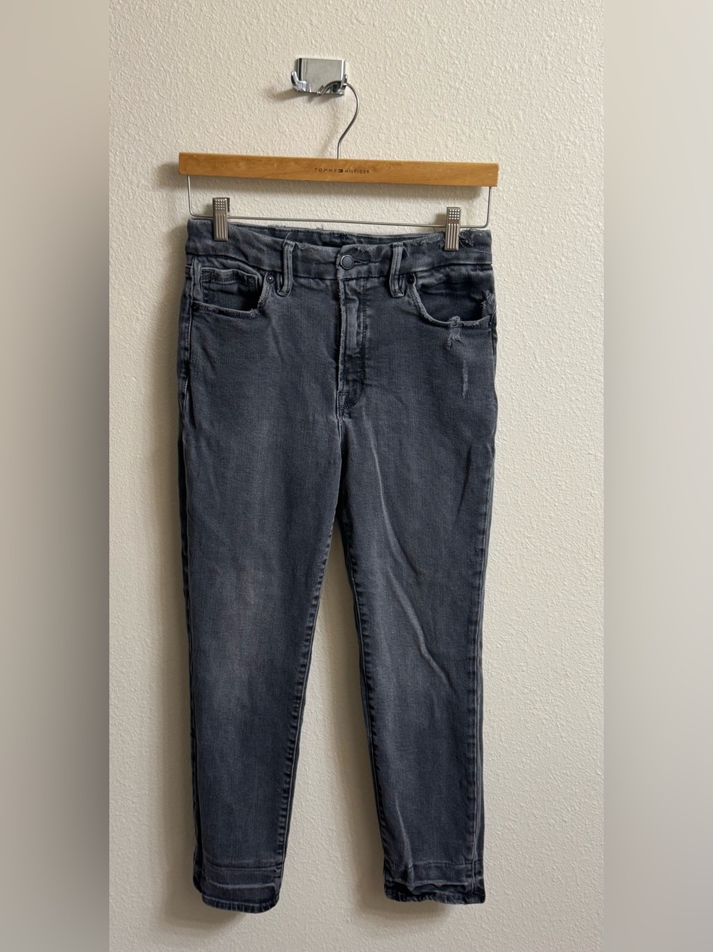 Women's Good American Washed Black High-Rise Jeans